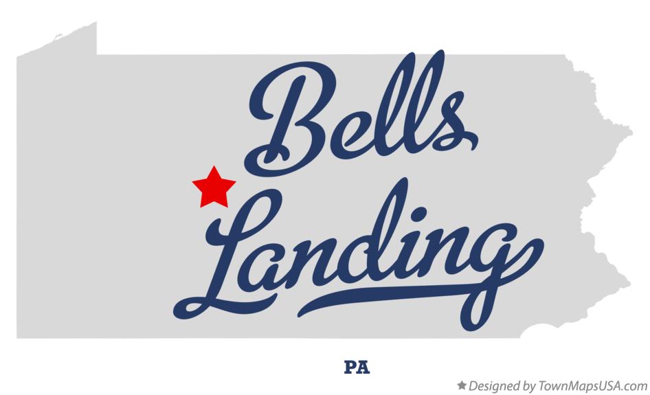 Map of Bells Landing Pennsylvania PA