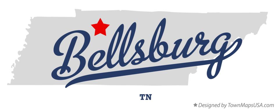 Map of Bellsburg Tennessee TN