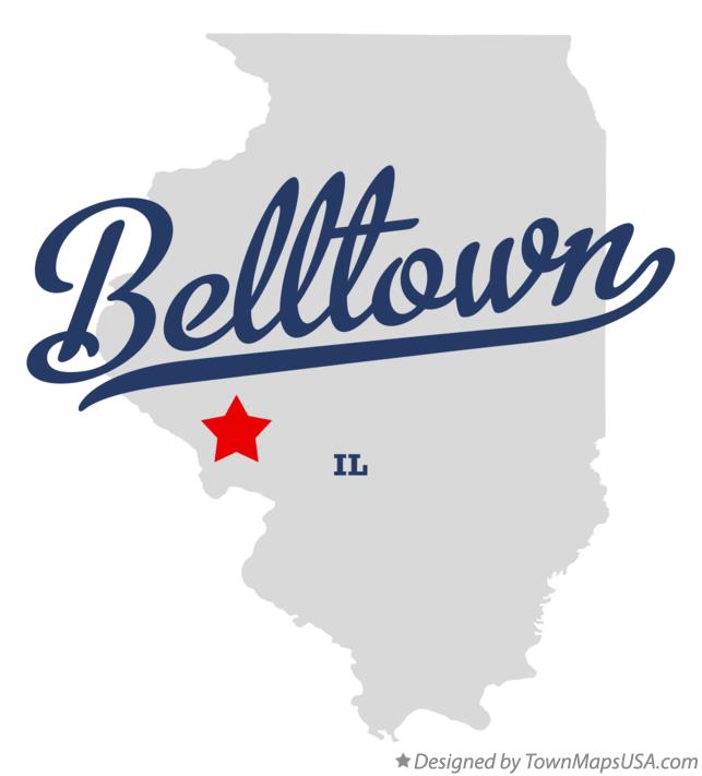 Map of Belltown Illinois IL