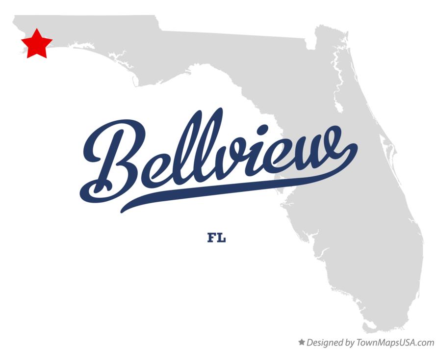 Map of Bellview Florida FL