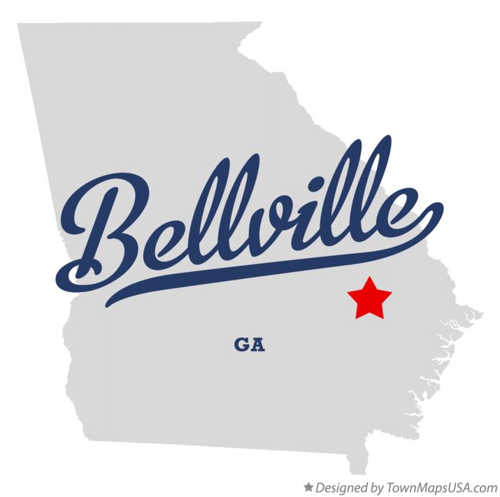 Map of Bellville Georgia GA