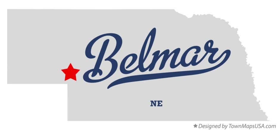 Map of Belmar Nebraska NE
