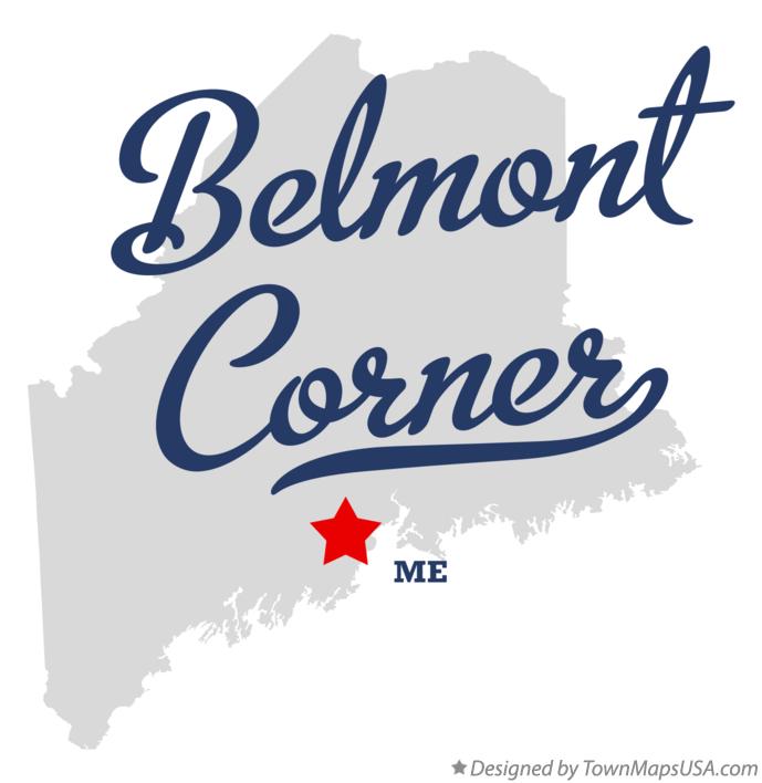 Map of Belmont Corner Maine ME