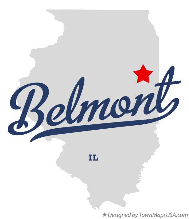 Map of Belmont Illinois IL