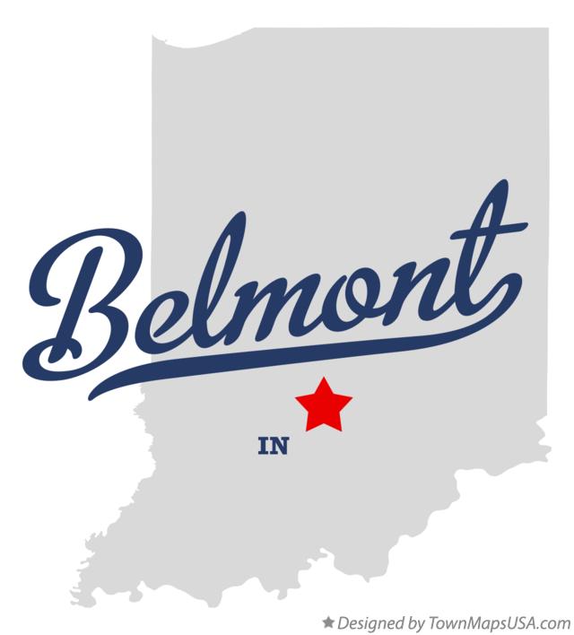 Map of Belmont Indiana IN