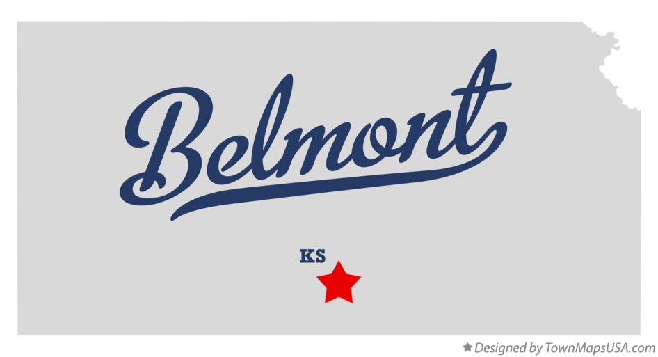 Map of Belmont Kansas KS