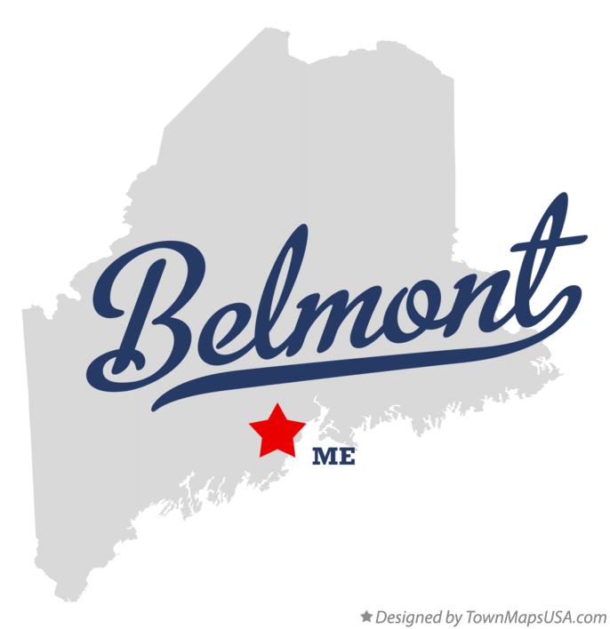Map of Belmont Maine ME