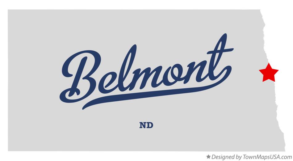 Map of Belmont North Dakota ND