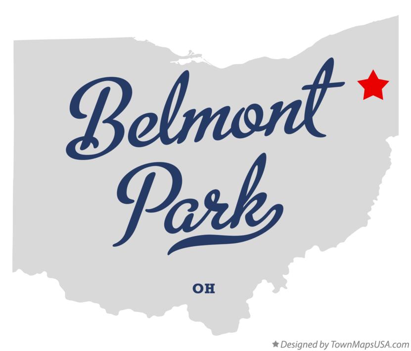 Map of Belmont Park Ohio OH