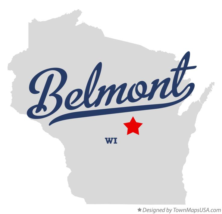 Map of Belmont Wisconsin WI