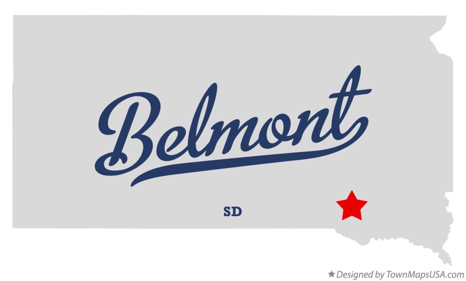 Map of Belmont South Dakota SD