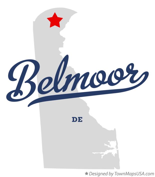 Map of Belmoor Delaware DE