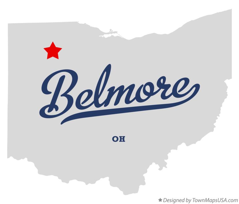 Map of Belmore Ohio OH