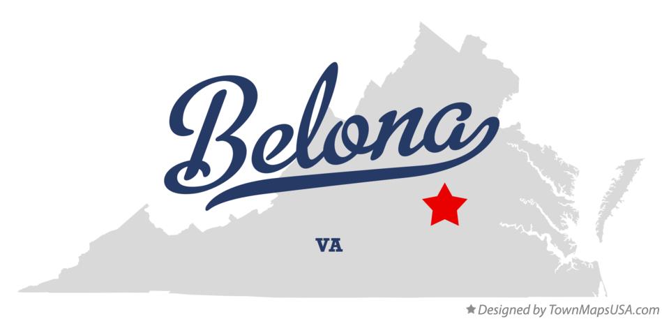 Map of Belona Virginia VA