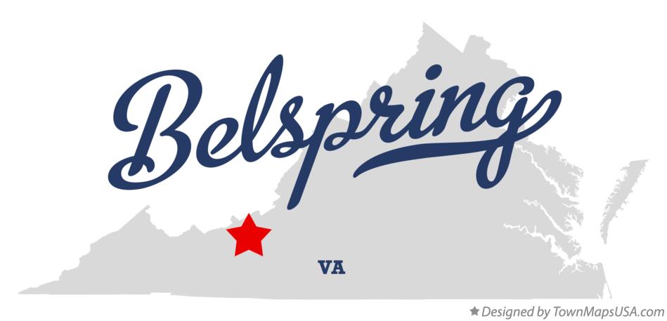 Map of Belspring Virginia VA