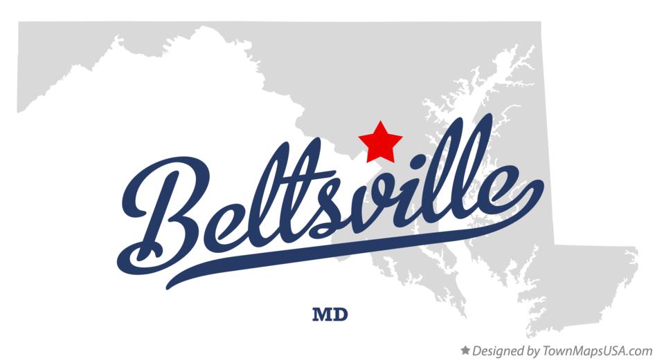 Map of Beltsville Maryland MD