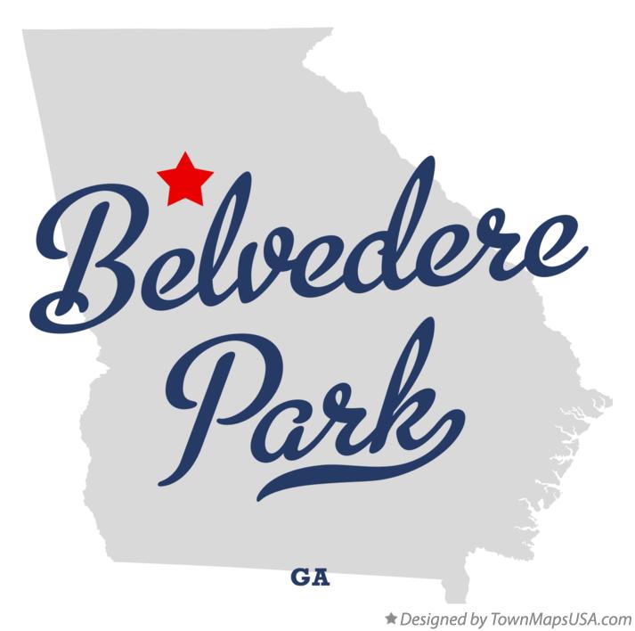 Map of Belvedere Park Georgia GA