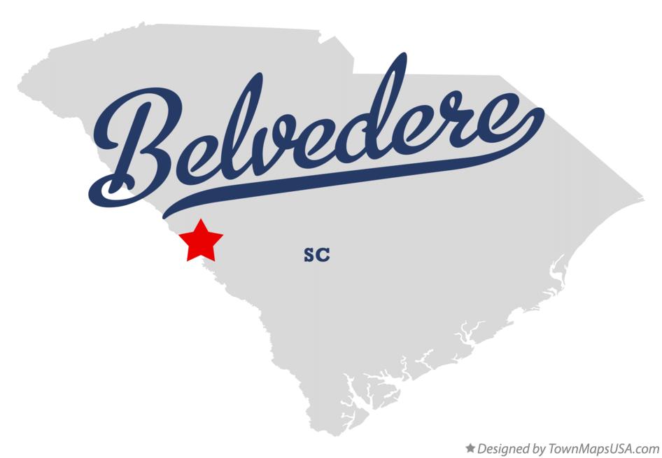 Map of Belvedere South Carolina SC