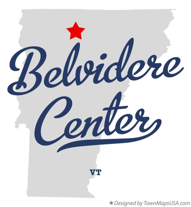 Map of Belvidere Center Vermont VT