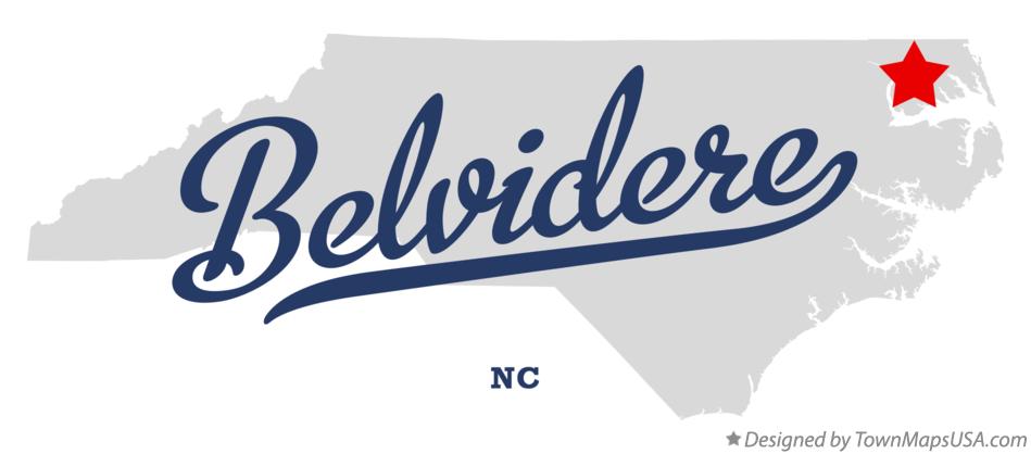 Map of Belvidere North Carolina NC