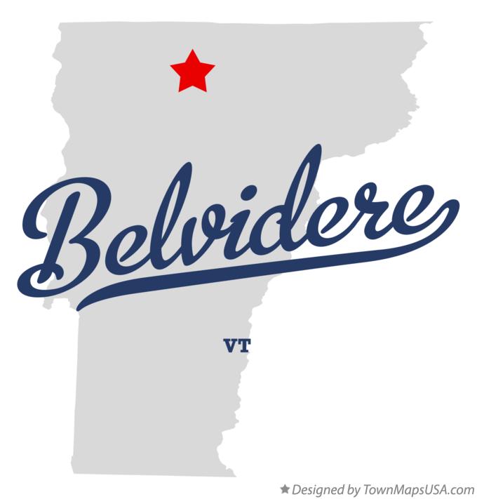 Map of Belvidere Vermont VT