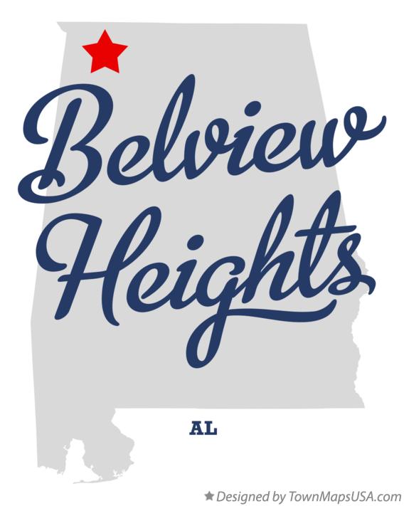 Map of Belview Heights Alabama AL