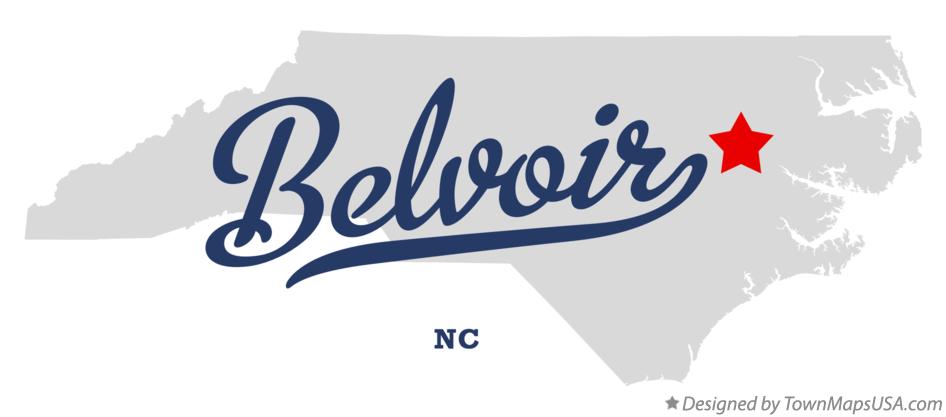 Map of Belvoir North Carolina NC