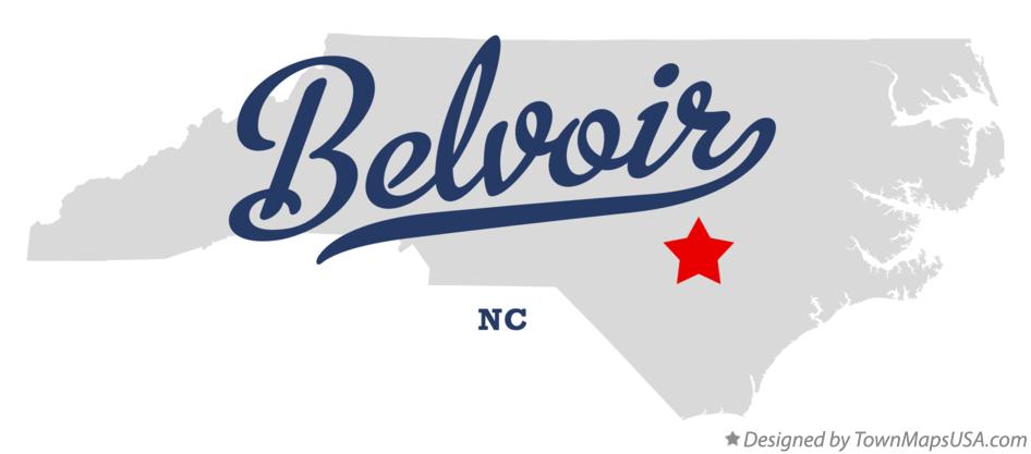 Map of Belvoir North Carolina NC