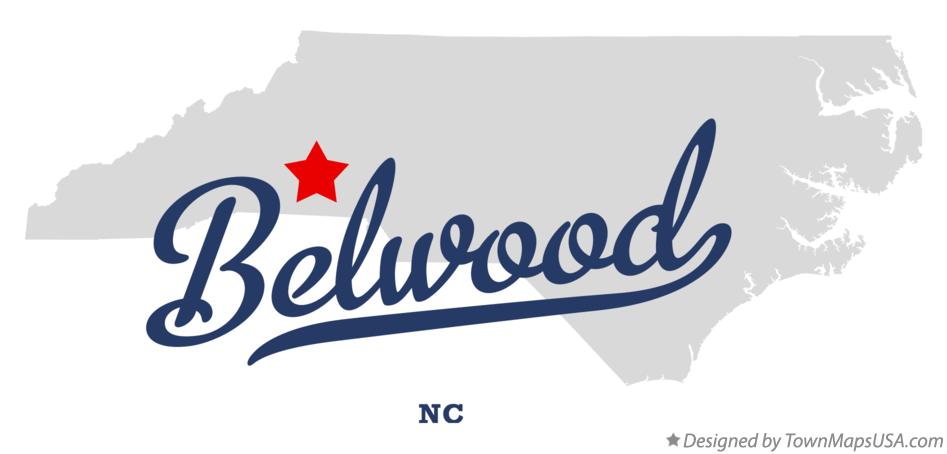 Map of Belwood North Carolina NC