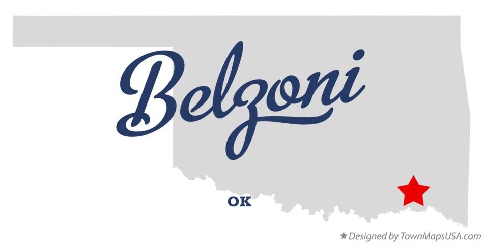 Map of Belzoni Oklahoma OK