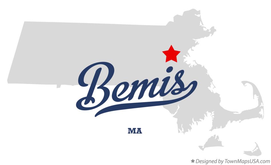 Map of Bemis Massachusetts MA