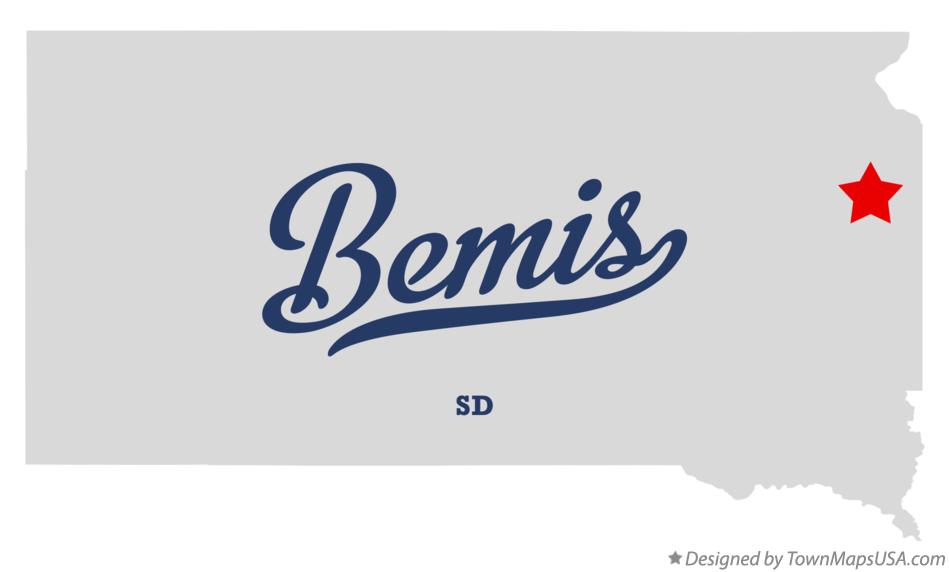 Map of Bemis South Dakota SD
