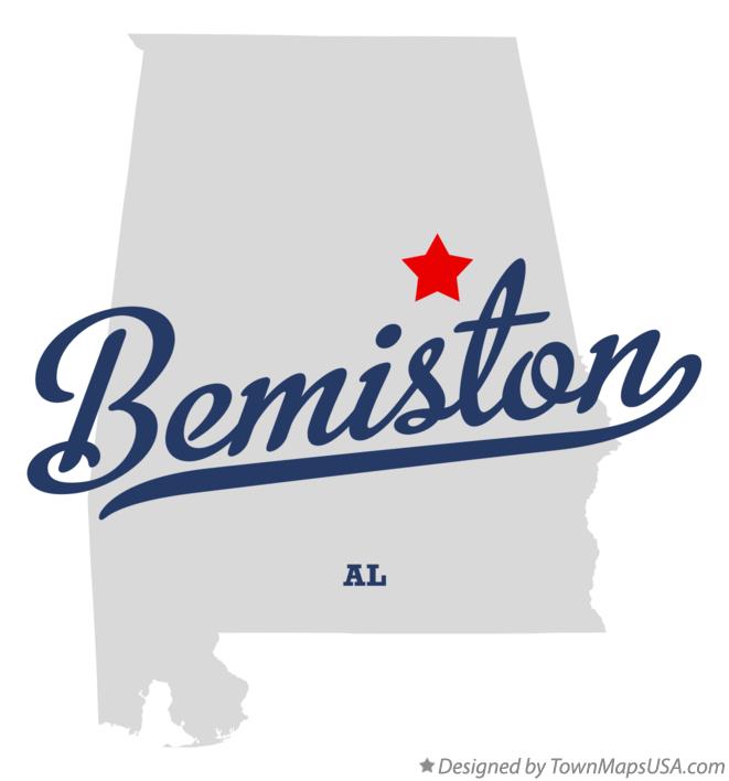 Map of Bemiston Alabama AL