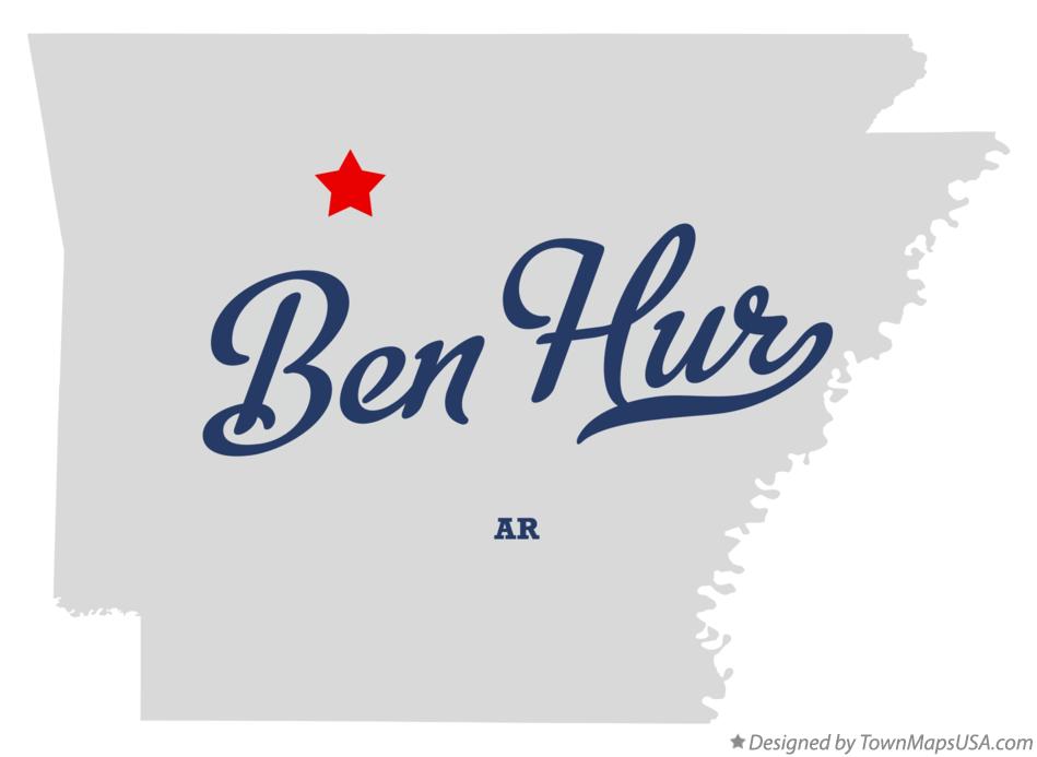 Map of Ben Hur Arkansas AR