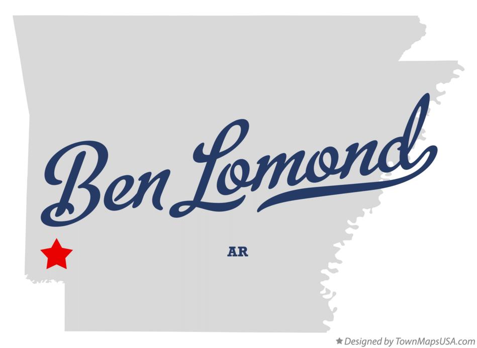 Map of Ben Lomond Arkansas AR