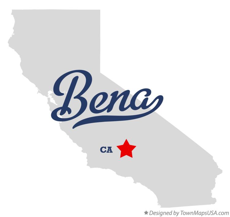 Map of Bena California CA