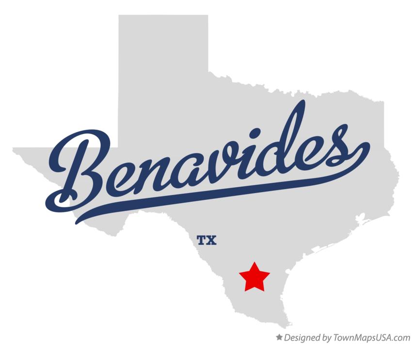 Map of Benavides Texas TX