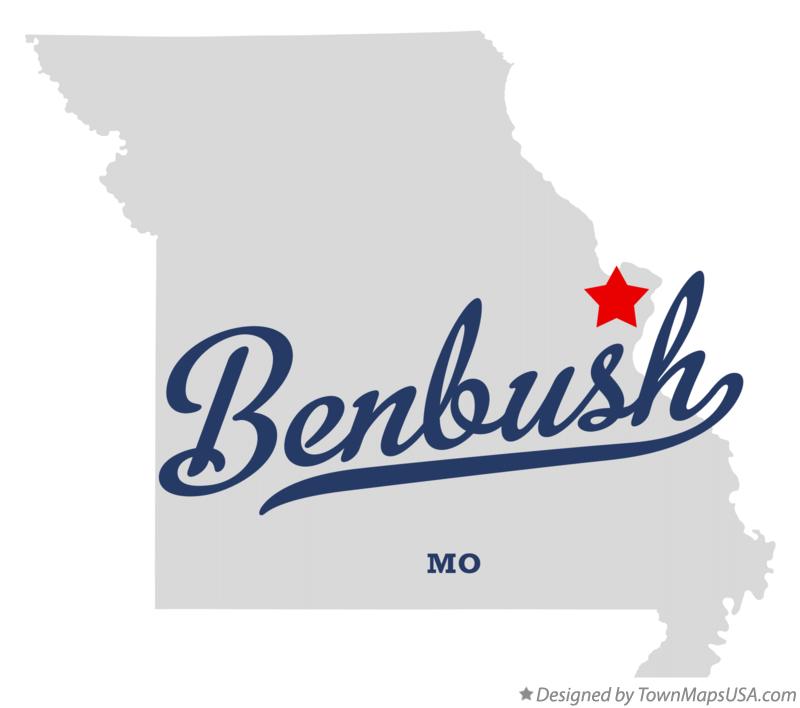 Map of Benbush Missouri MO
