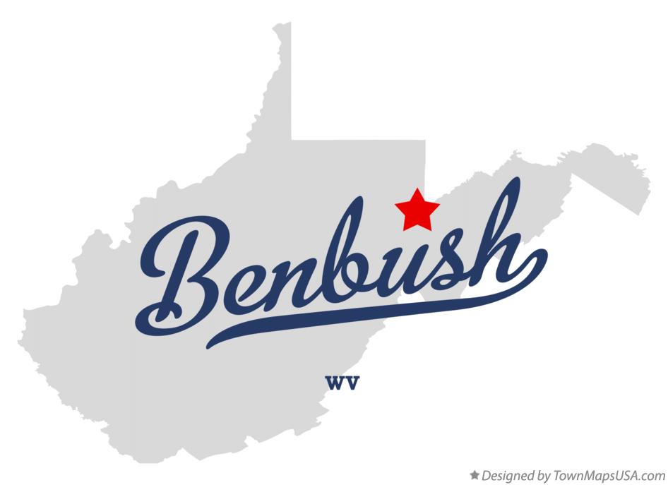 Map of Benbush West Virginia WV
