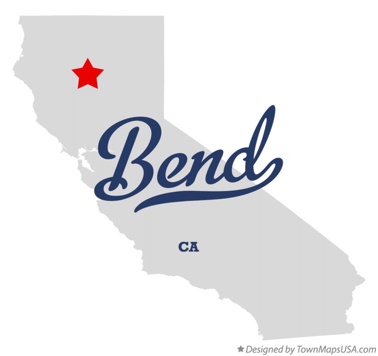 Map of Bend California CA