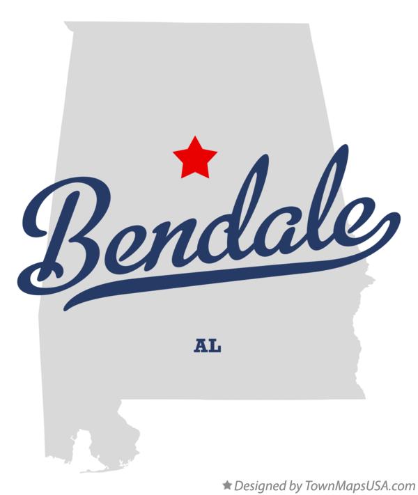 Map of Bendale Alabama AL