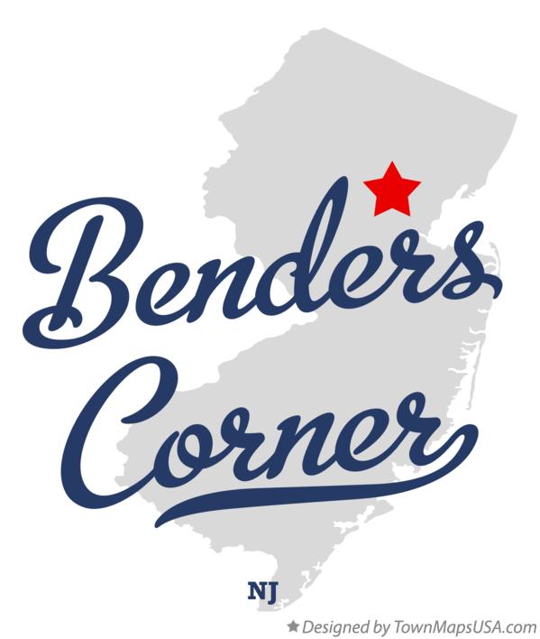 Map of Benders Corner New Jersey NJ