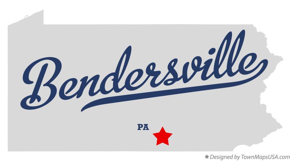 Map of Bendersville Pennsylvania PA