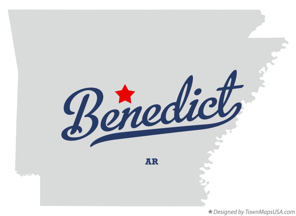 Map of Benedict Arkansas AR