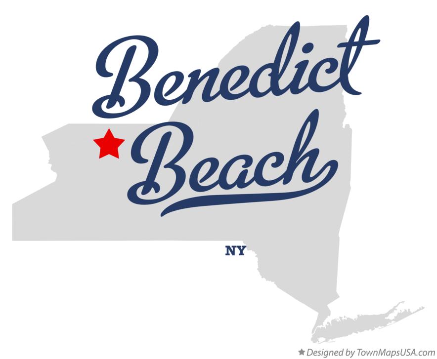 Map of Benedict Beach New York NY