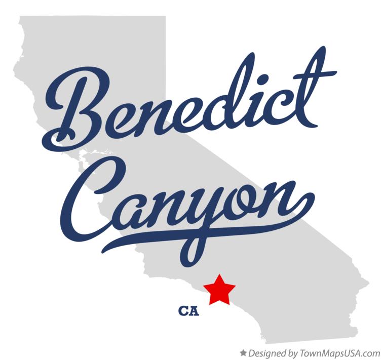 Map of Benedict Canyon California CA