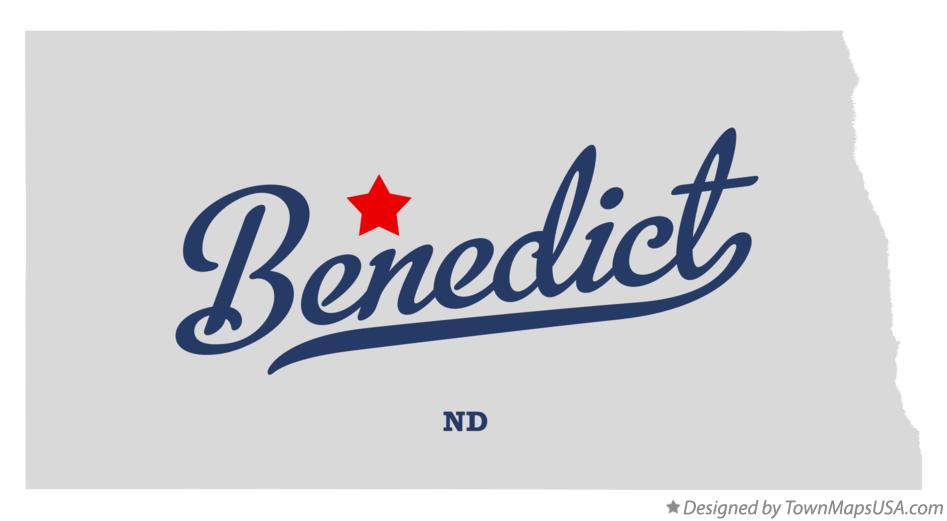 Map of Benedict North Dakota ND