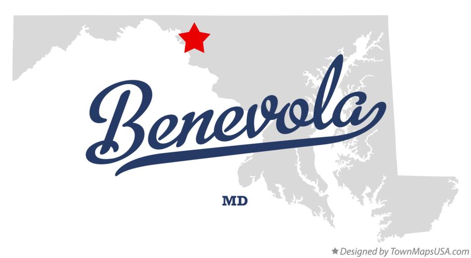Map of Benevola Maryland MD