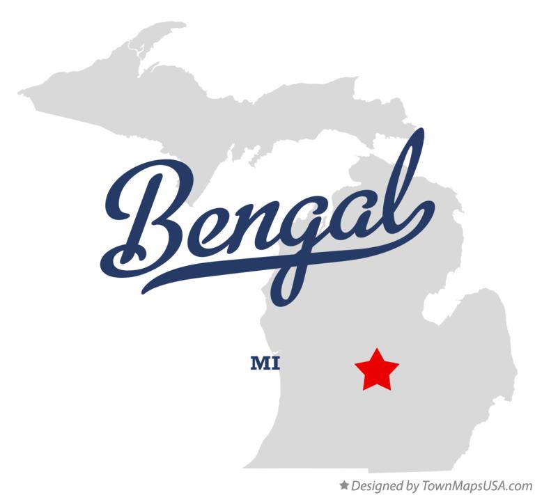 Map of Bengal Michigan MI