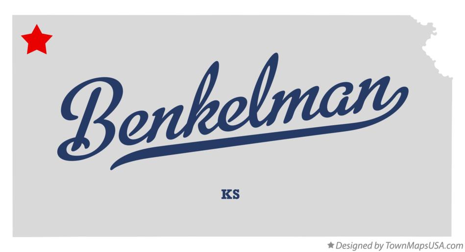 Map of Benkelman Kansas KS